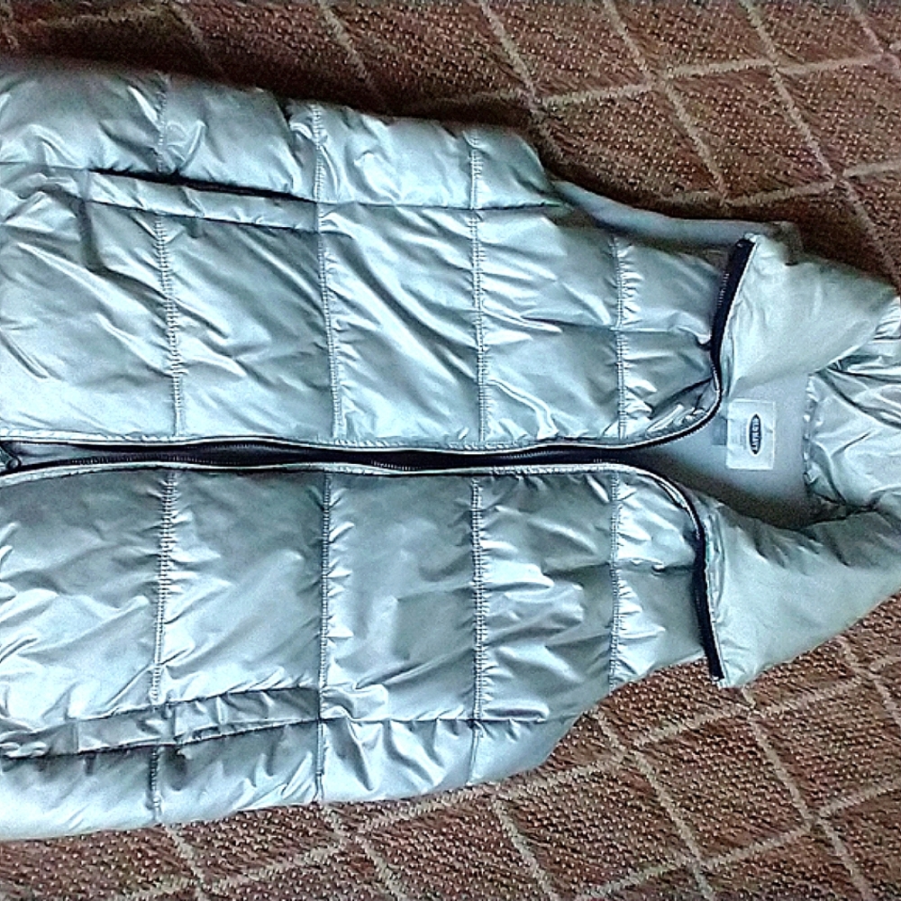 Vest zip front Puffer Vest Silver - Picture 8 of 13
